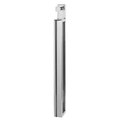 Towel holder style shiny chrome