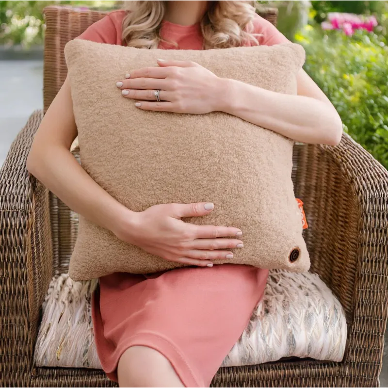 Bodi-Tek COZY Una Heated Comfort Cushion 45 x 45cm, Light Chocolate