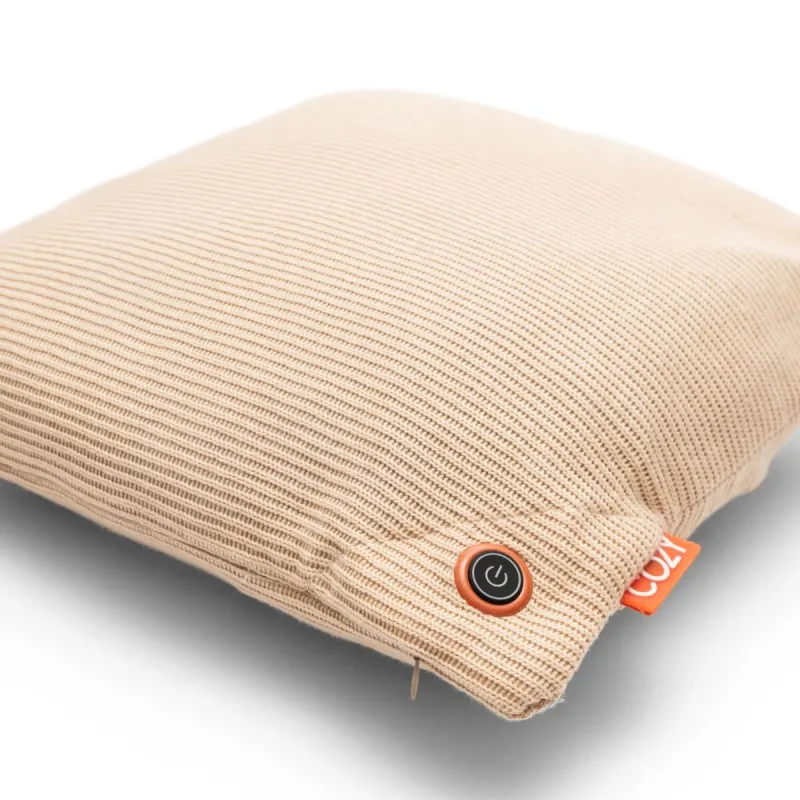 Bodi-Tek COZY Una Cushion Knitted & Power Bank 10000 mAh, Beige