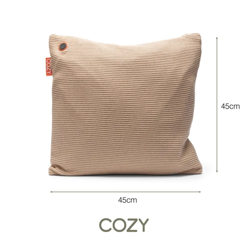 Bodi-Tek COZY Una Cushion Knitted & Power Bank 10000 mAh, Beige