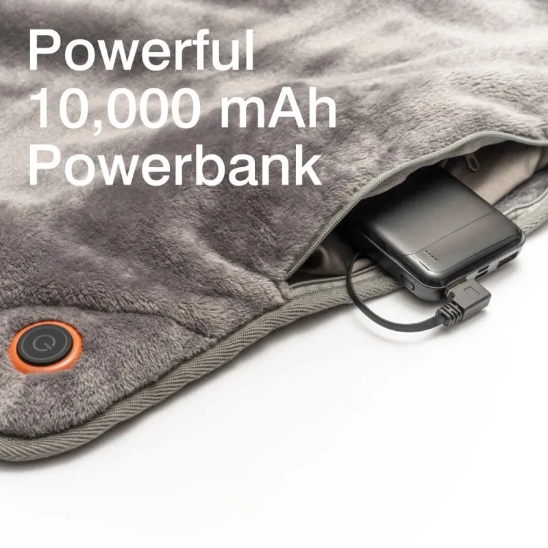 Bodi-Tek COZY Snuggle Blanket Heated Throw 130 x 160cm, Gray