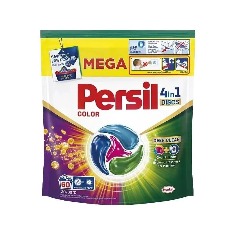 Kapsulas veļas persil discs color 60gab