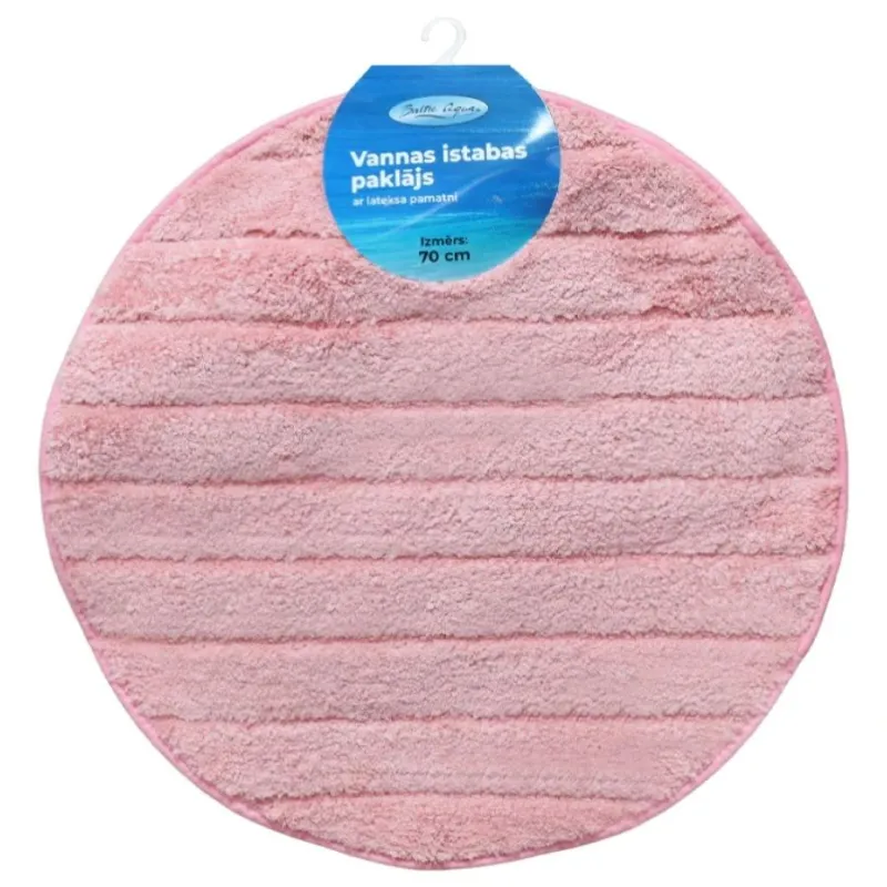 Vannas istabas paklājiņš D70cm Rino, rozā