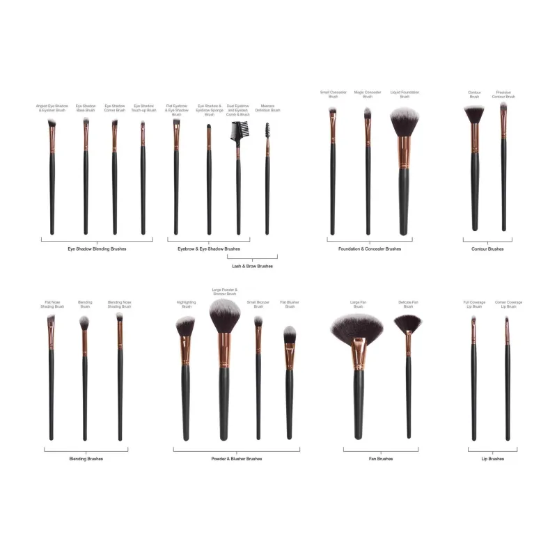Rio Professional Cosmetic Brush Collection
