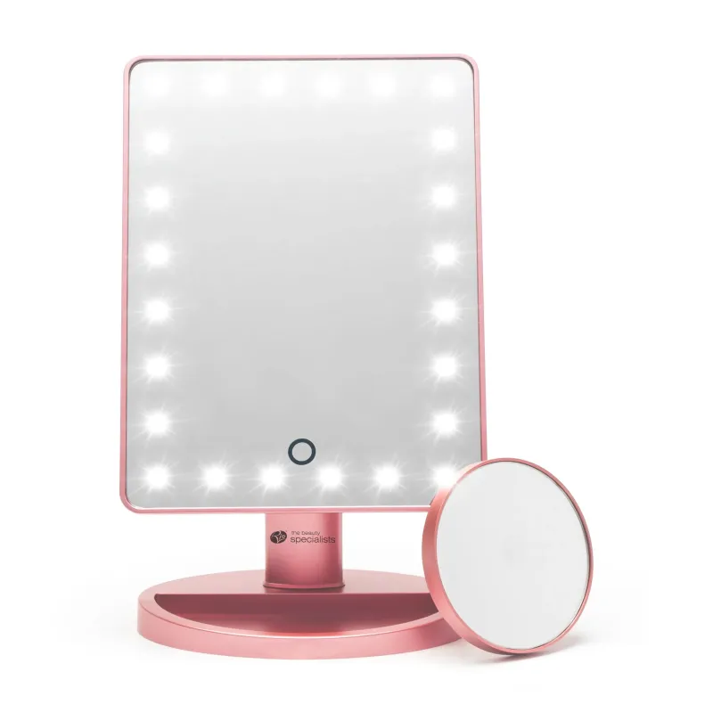 Rio 24 LED Touch Dimmable Makeup Mirror Rose Gold