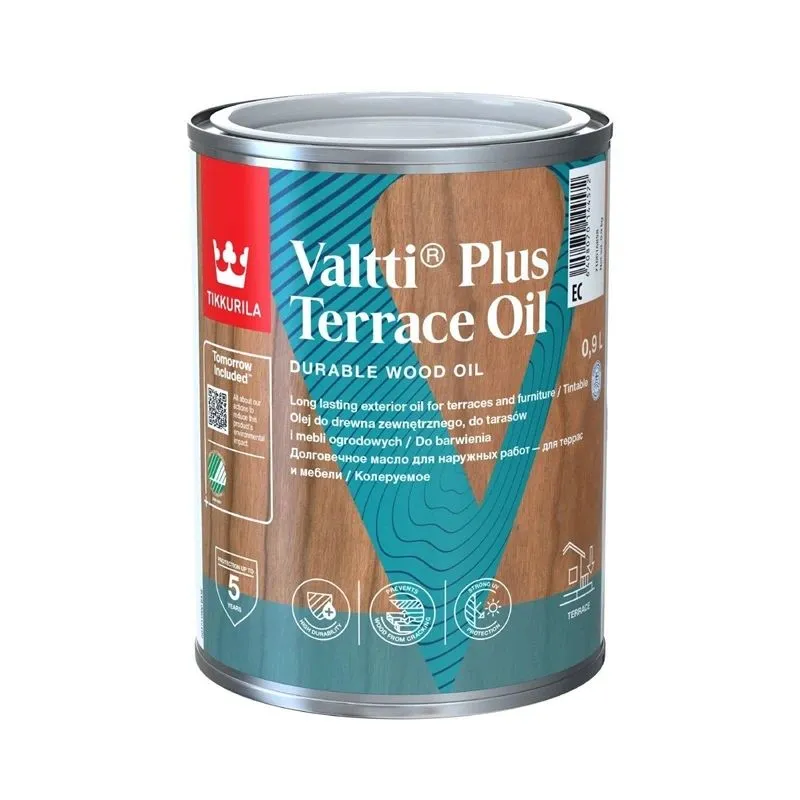Medienos aliejus Valtti Terrace Oil+ skaidri 0.9l