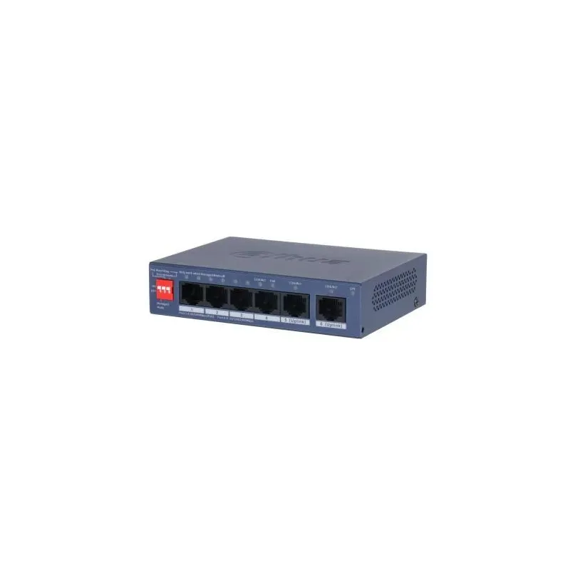 Switch-DAHUA-CS4006-4ET2GT-36-Switch type Managed-Switch layer L2-Form factor Desktop-Wall-Mounting-6xRJ-45 ports-RJ-45 Ports