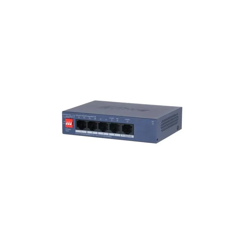 Switch-DAHUA-CS4005-4GT-36-Switch type Managed-Switch layer L2-Form factor Desktop-Wall-Mounting-5xRJ-45 ports-RJ-45 Ports Type