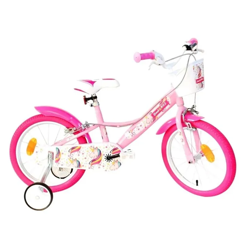 Bērnu velocipeds unicorn 16 77440 wh-pnk
