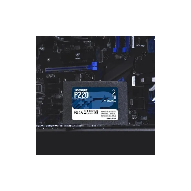 SSD-PATRIOT-P220-2TB-SATA-Write speed 500 MBytes-sec-Read speed 550 MBytes-sec-2,5-TBW 960 TB-P220S2TB25