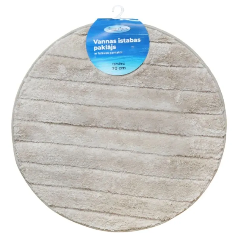 Vannas istabas paklājiņš D70cm Rino, haki