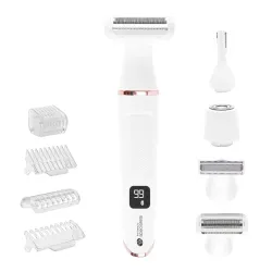 Rio Go Smooth 4-In-1 Lady Shaver & Bikini Trimmer, White