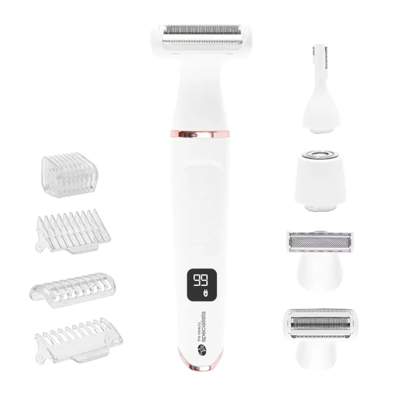 Rio Go Smooth 4-In-1 Lady Shaver & Bikini Trimmer, White