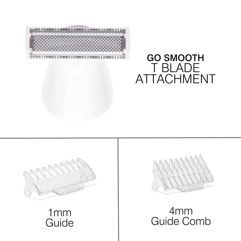 Rio Go Smooth 4-In-1 Lady Shaver & Bikini Trimmer, White