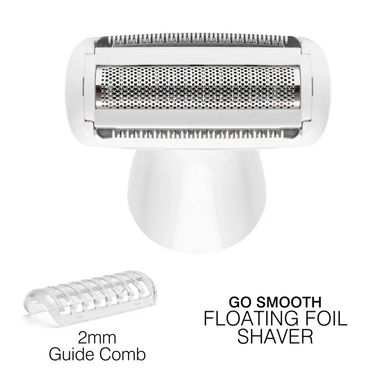 Rio Go Smooth 4-In-1 Lady Shaver & Bikini Trimmer, White