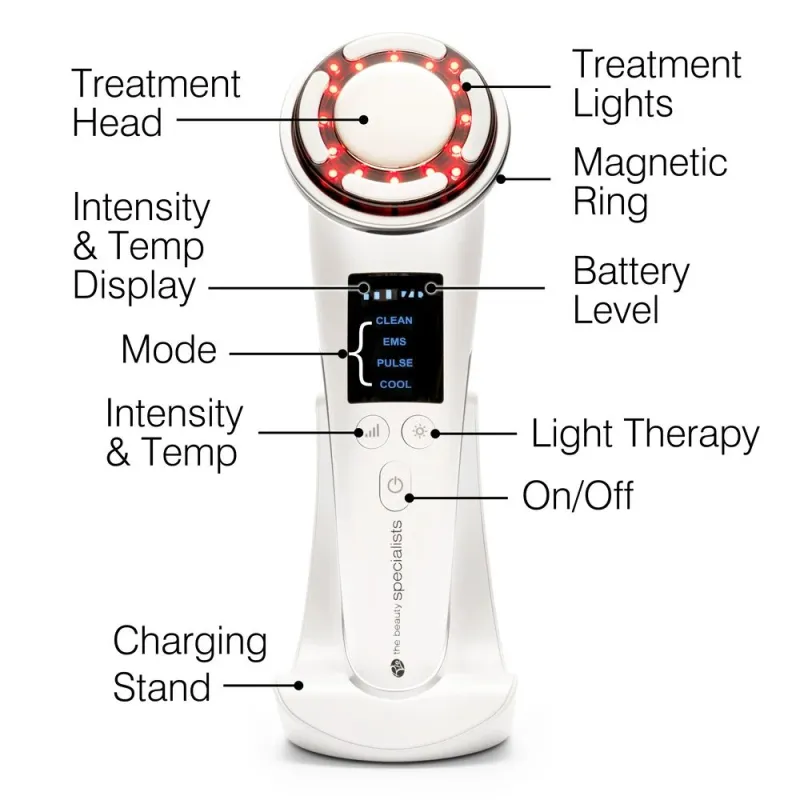 Rio Facelift & Tone Beauty Spa, 6-In-1 Skincare Tool