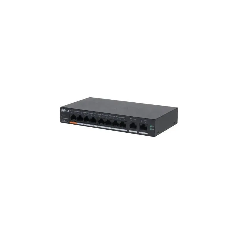 Switch-DAHUA-CS4010-8GT-60-Switch type Managed-Switch layer L2-Form factor Desktop-Wall-Mounting-10xRJ-45 ports-RJ-45 Ports Type