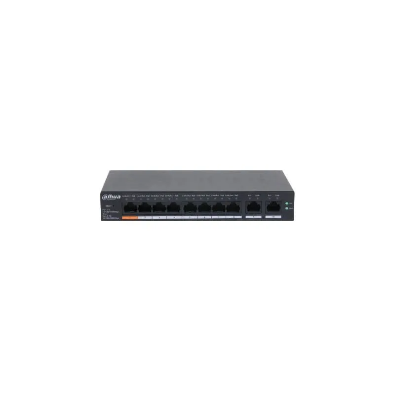 Switch-DAHUA-CS4010-8GT-60-Switch type Managed-Switch layer L2-Form factor Desktop-Wall-Mounting-10xRJ-45 ports-RJ-45 Ports Type