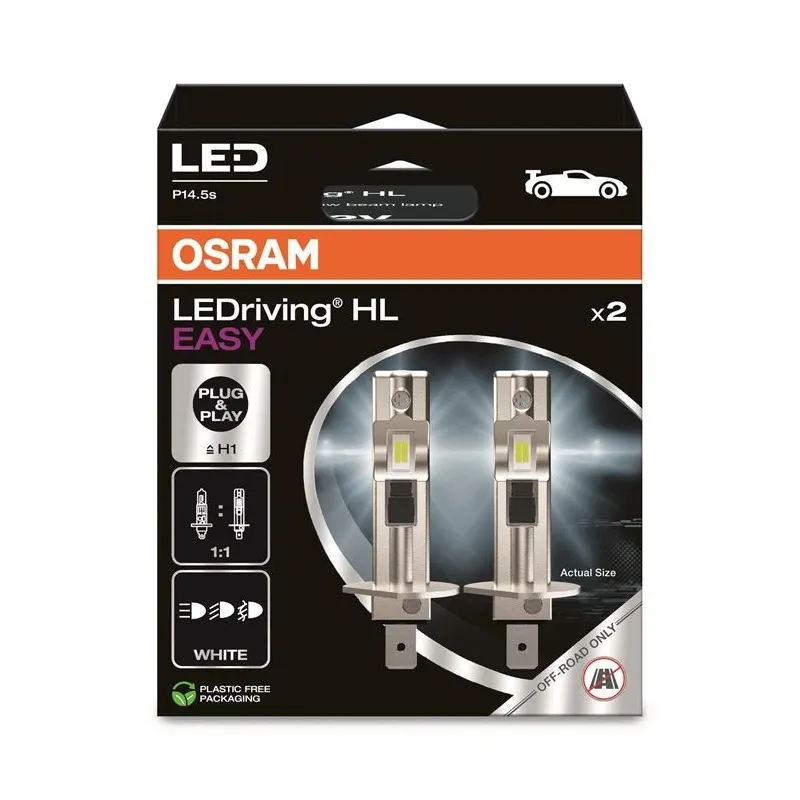 Auto spuldze Osram 64150DWESY-2HB. LED. balta. 12 V