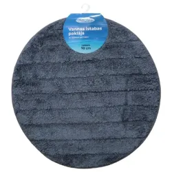 Vannas istabas paklājiņš D70cm Rino, pelēks