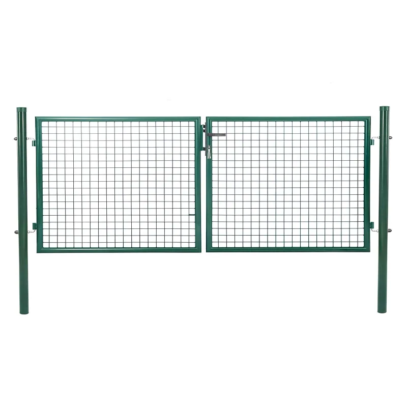 Nukainota prekė - BESK dvivėrių sodo vartai, 4 × 1,5 m, žali