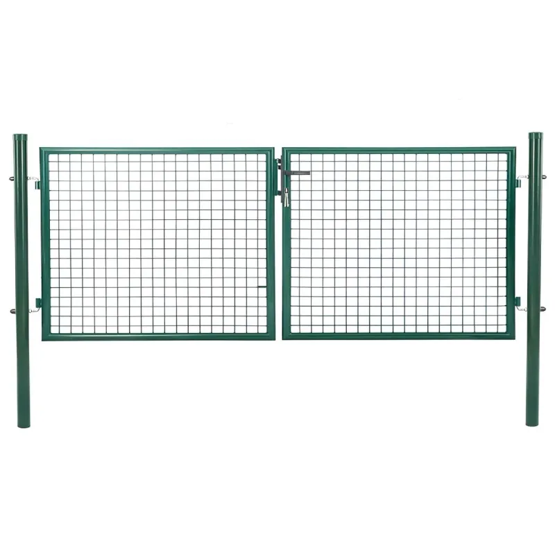 Nukainota prekė - BESK dvivėrių sodo vartai, 4 × 1,5 m, žali