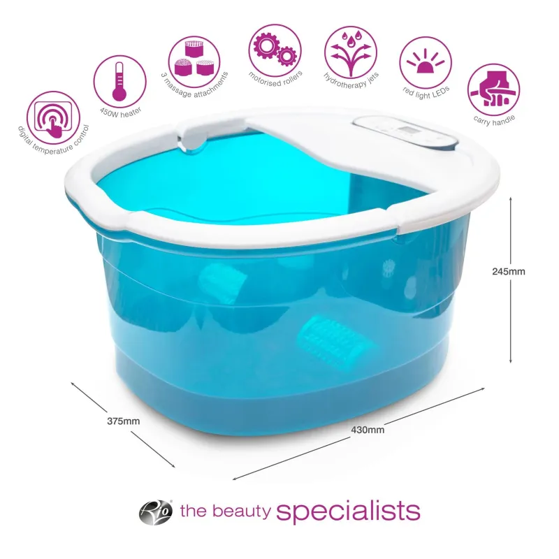 Rio FTBH7-EU-1,2 Multifunconal Foot Bath Spa And Massager