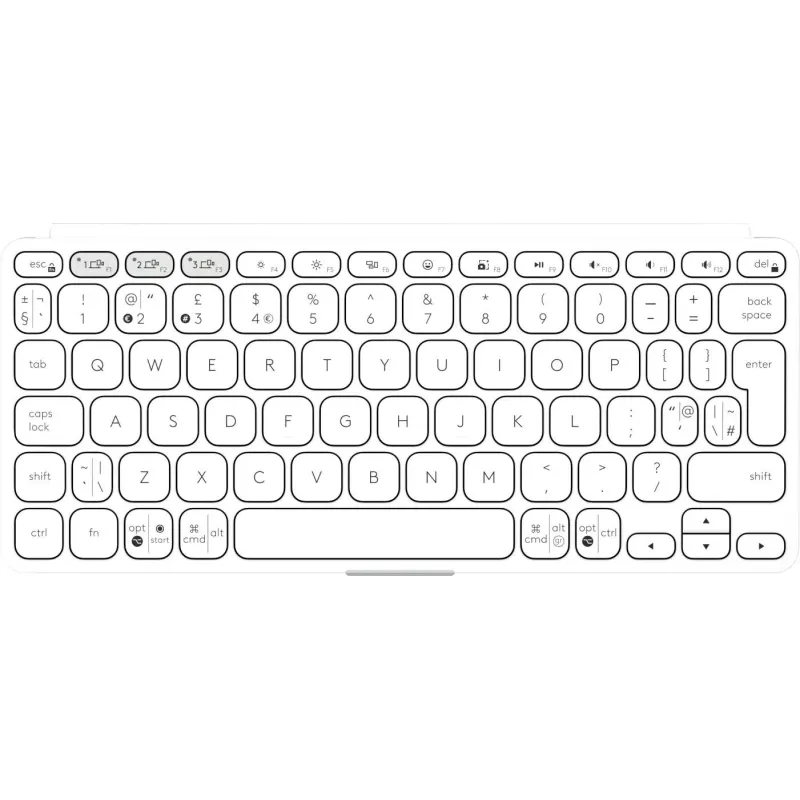 Keyboard blueth keys-to-go 2-light gray 920-012985 logitech