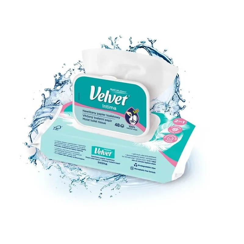 Tualetes papīrs velvet intima 48gab