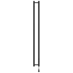 Dvieļu žāvētājs elektr. P2, 137x1405mm, 150W, IPX4, melns