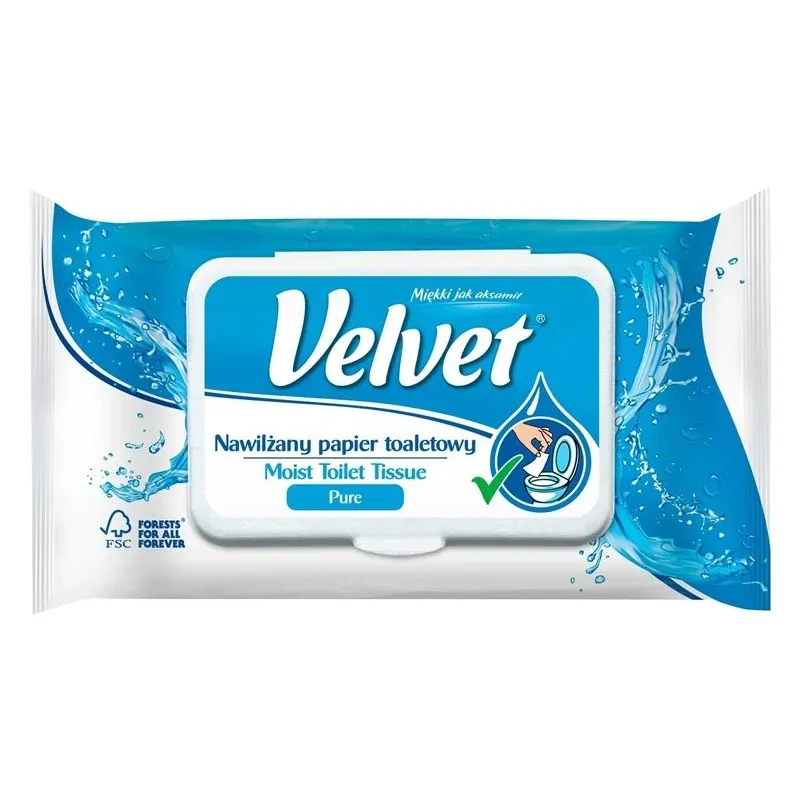 Tualetes papīrs mitrais velvet pur 48gab