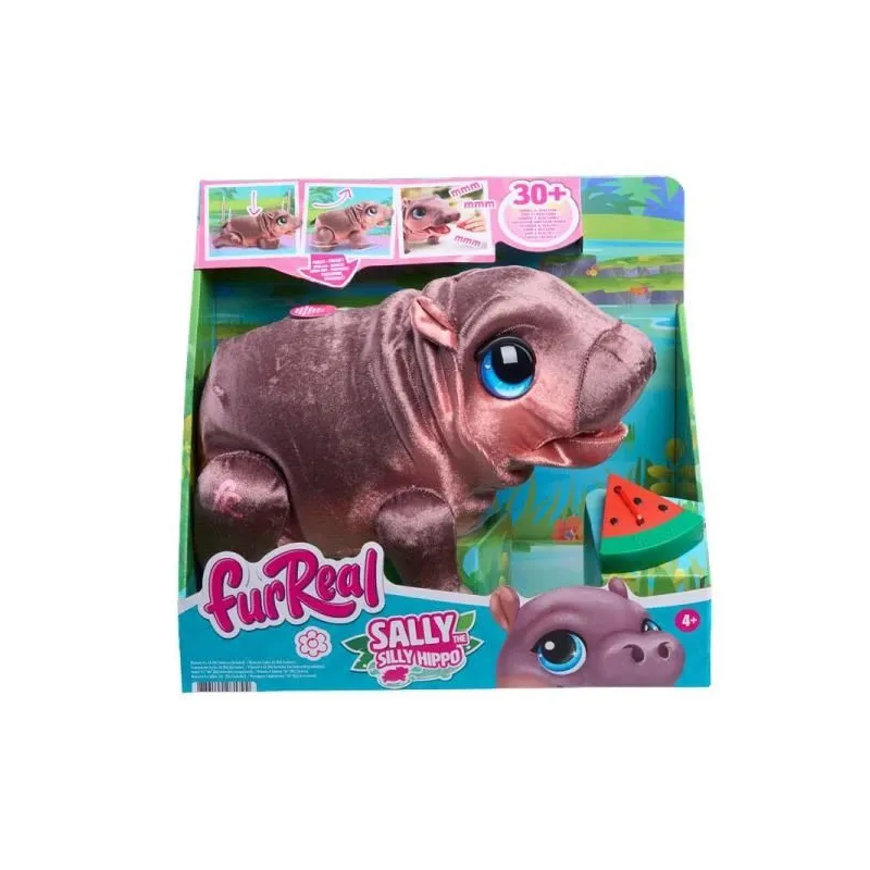 FURREAL Interaktīvā plīša rotaļlieta Sally the Silly Hippo