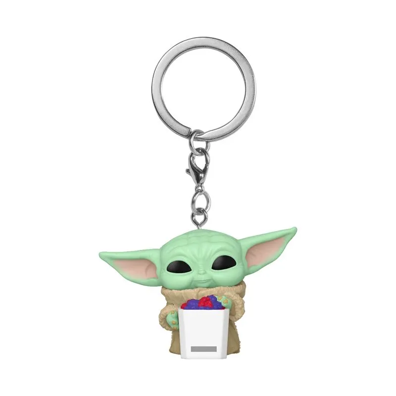 FUNKO POP! atslēgu piekariņš: Mandalorian & Grogu - Grogu with Snack