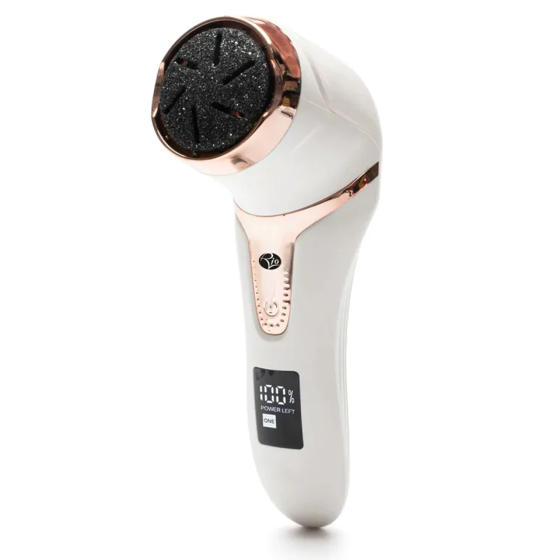 Rio PEDI5-EU-1.1 Go Smooth Electric Foot File With Vacuum Action, White