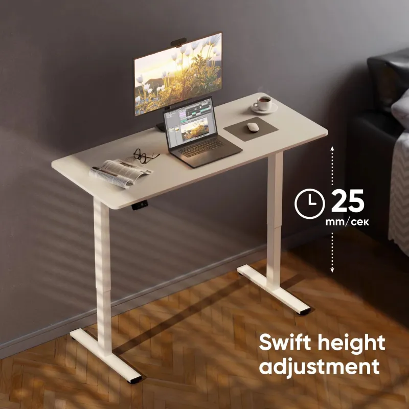 Desk motorised-white wdt221e-w onkron