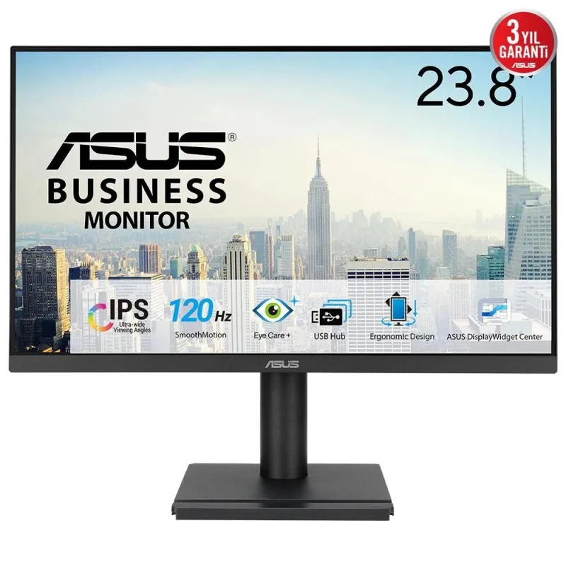 LCD Monitor-ASUS-23.8 -1920 x 1080 pixels-Full HD-Native aspect ratio 16:9-LED-Flat-90LM02W1-B01171