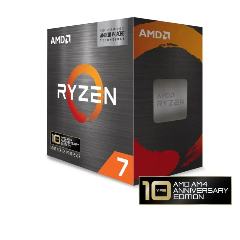 CPU-AMD-AMD RyzenT 7-5800X3D- 3.4 GHz-8xCores-Cache 96 MB-Socket Socket AM4-TDP 105 W-Box-100-100000651POF