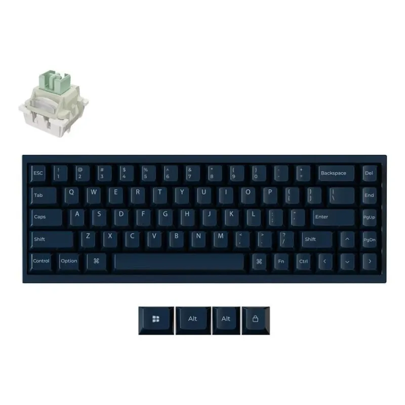 Keyboard usb-c q16 he 8k-navy blue q16hw-j1 keychron