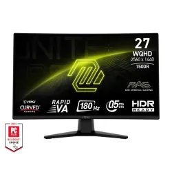 LCD Monitor-MSI-27 -2560 x 1440 pixels-Wide Quad HD-Native aspect ratio 16:9-Curved-MAG274CQF