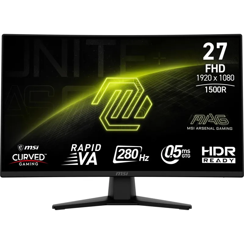 LCD Monitor-MSI-27 -1920 x 1080 pixels-Full HD-Native aspect ratio 16:9-Curved-MAG274CXF