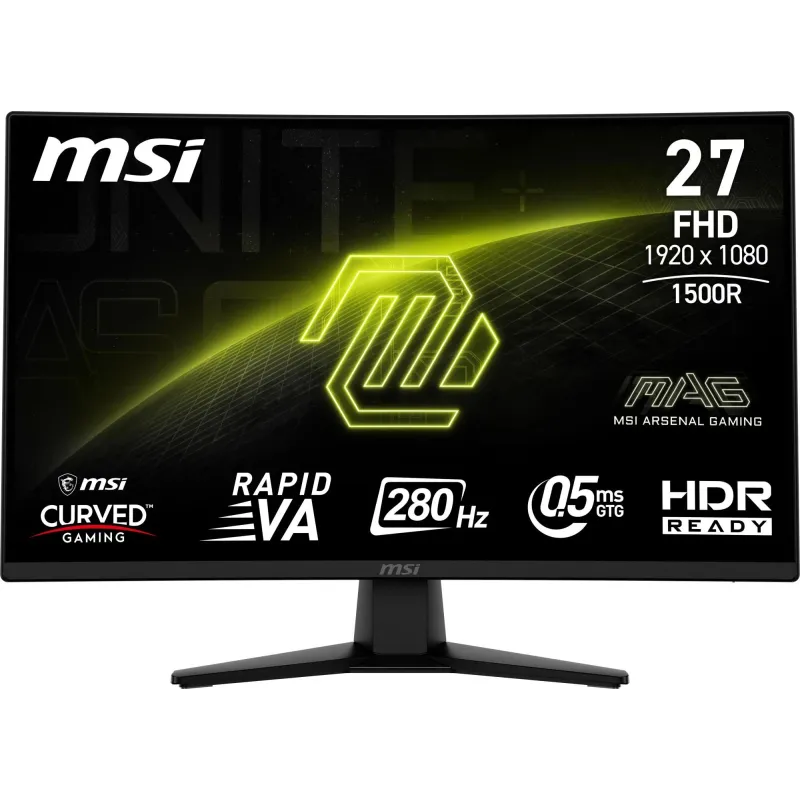 LCD Monitor-MSI-27 -1920 x 1080 pixels-Full HD-Native aspect ratio 16:9-Curved-MAG274CXF