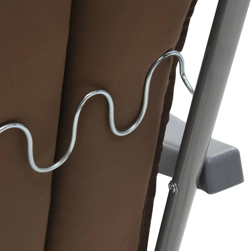 vidaXL salokāmi dārza krēsli ar matračiem, 2 gab., brūni