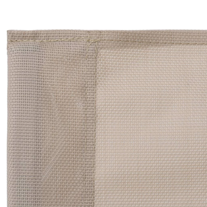 vidaXL 4-daļīgs dārza mēbeļu komplekts, audums un tērauds, krēmkrāsa