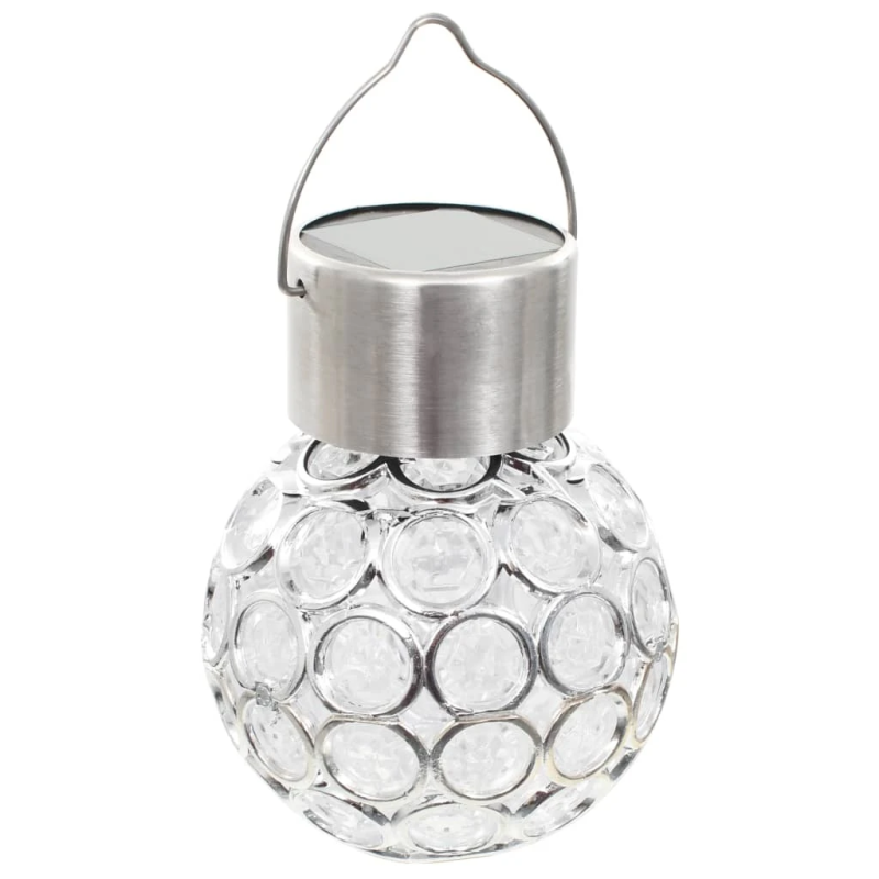 vidaXL iekarināmas solārās lampas, 8 gab., LED, RGB