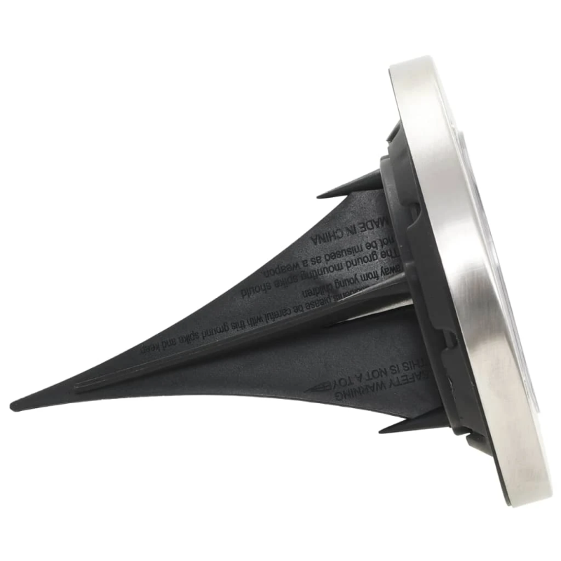 vidaXL solārās zemes lampas, 8 gab, LED, silti baltas