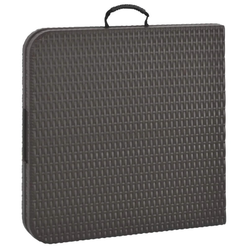 vidaXL saliekams dārza galds, brūns, 120x60x74 cm, HDPE, brūns PE