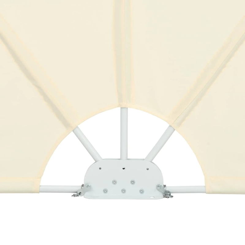 vidaXL saliekama terases sānu markīze, krēmkrāsā, 300x150 cm