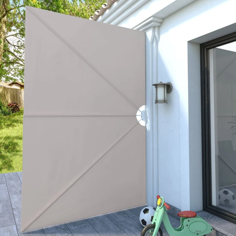 vidaXL saliekama terases sānu markīze, krēmkrāsā, 300x200 cm