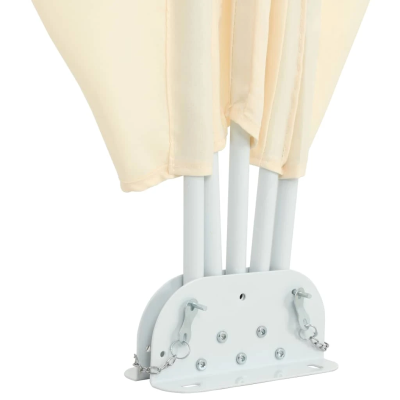 vidaXL saliekama terases sānu markīze, krēmkrāsā, 400x200 cm