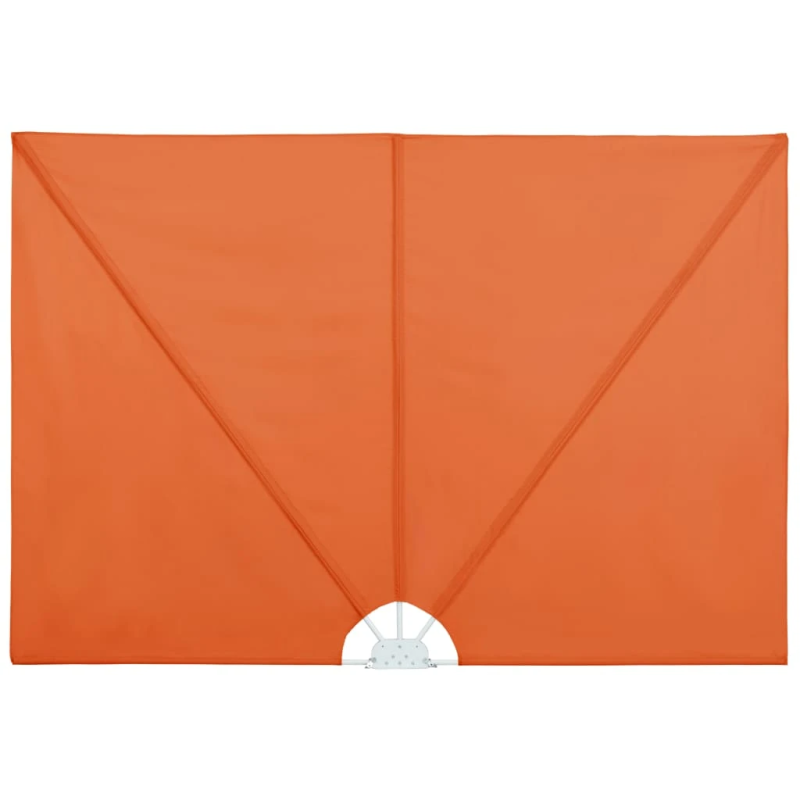 vidaXL saliekama terases sānu markīze, sarkanbrūna, 240x160 cm